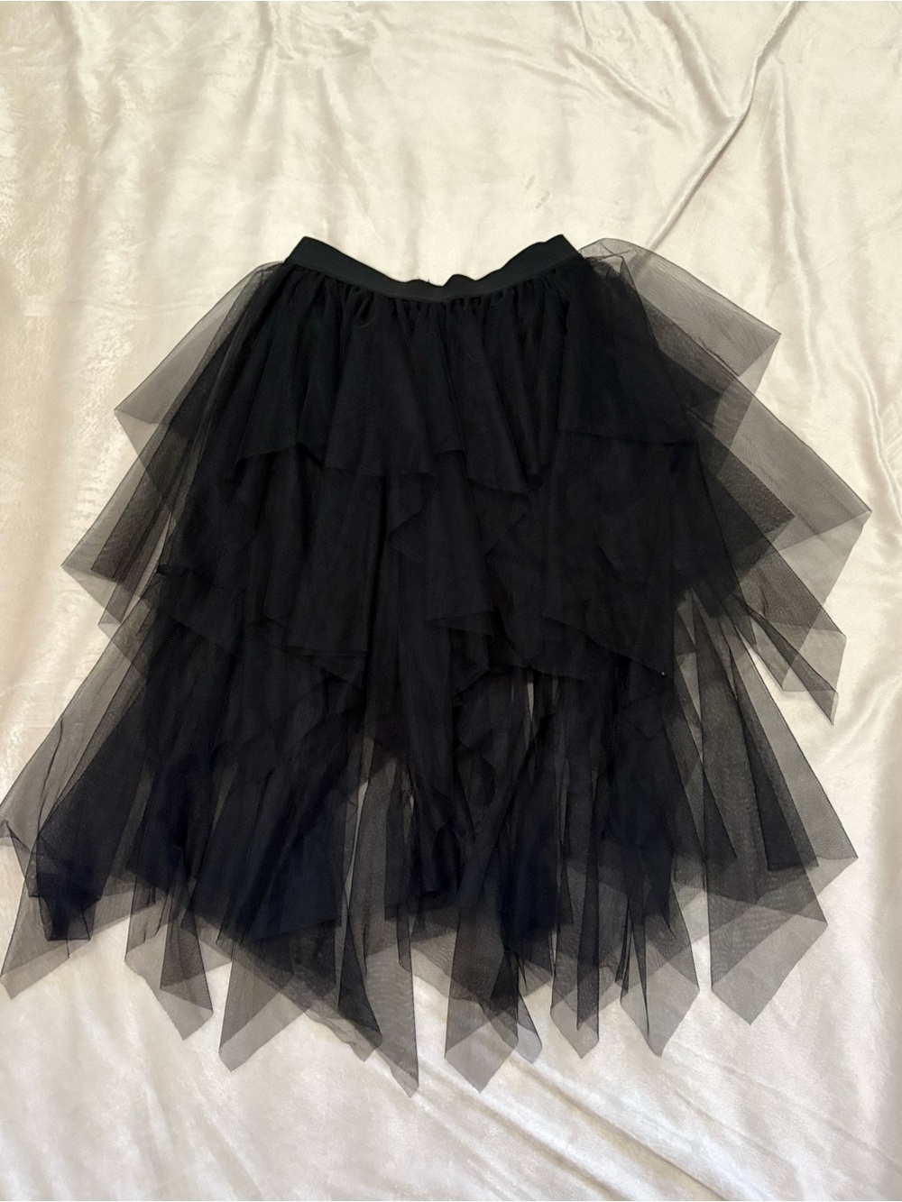 Black Layered Tulle Skirt - Women